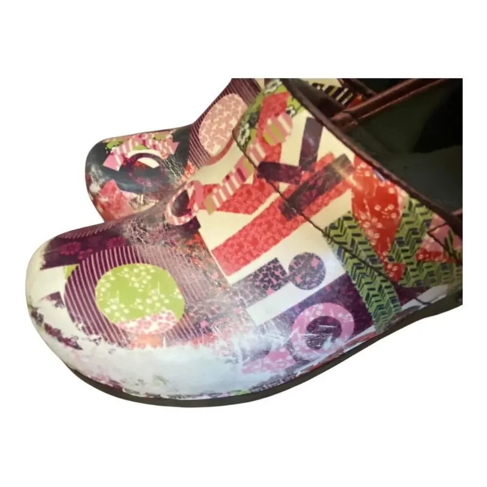 Koi by Sanita Professional Nurse Clogs Women’s EU 35 Colorful Patent Leather